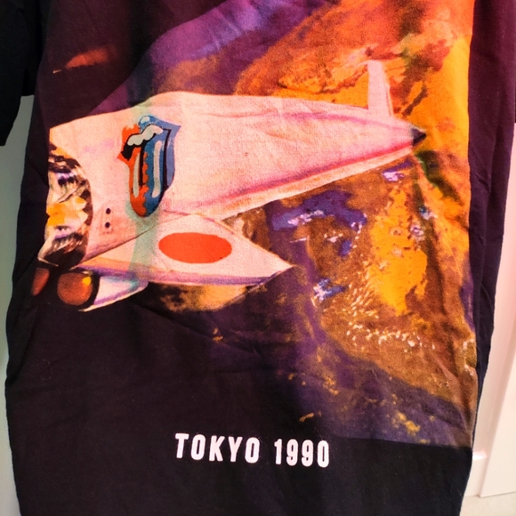 ROLLING STONES LIVE FROM TOYKO 1990 SIZE Medium T-Shirt - Picture 6 of 6